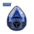 重松制作所TW01SC防尘防毒面具面罩电焊打磨粉尘甲醛 海昌蓝-不含滤盒 L