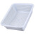 塑料篮子厨房菜筐长方形超市商用筐子白色框幼儿园收纳筐小篮 7普通款 长40宽30高9厘米