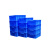 塑料周转箱加厚大号物流筐收纳箱收集盒工具箱长方形工业框 胶框 5号周转箱(环保熟料)蓝色