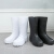 EVA泡沫雨靴夏季男女高筒防水鞋男女水靴厨房防滑耐油靴 白色低帮 货号990 41