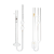 品氏平氏毛细管实验室1.0/2.0仪器玻璃乌氏粘度计0.5-2.5mm 品氏粘度计1.2