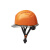 OIMG定制适用加厚工地ABS安全帽施工建筑人监理领导电力工程透气头盔护目镜 橘色