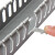施兹坦 PVC线槽开口配电箱U型阻燃明装行线槽配电柜走线槽电缆配线槽 灰色宽齿槽 20*20 （高*宽）/ 1米