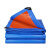 纳仕德 JXA0119 塑料篷布防水布 加厚耐磨防雨布 蓝桔遮阳保暖防风蓬布 pe材质2*3m