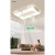 VVS新款客厅冷暖无叶风扇灯现代简约隐形卧室餐厅LED吸顶灯具 (吹风/热版)卧室灯60/60/20厘米