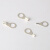 欧式OT1-4冷压端子1.5 2.5-3 5 6 8 10 圆型裸铜线鼻子焊口接线耳 OT2.5-5 100个 2.5平分线-5MM孔