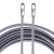 穿线器神器拉线电工专用引线拽线串线绳新款钢丝暗线电线暗管 5米双钢丝大扁头 6mm加粗款