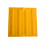 橙央 盲道砖橡胶 pvc安全盲道板 防滑导向地贴 30cm盲人指路砖 (底部实心)30*30CM黄色条状