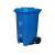 庄太太 分类脚踏环卫桶 户外大容量商用环卫垃圾箱【100L脚踏桶-蓝色投放标】ZTT1082