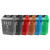 京顿JINGDUN塑料加厚分类垃圾桶环卫垃圾桶多规格方形摇盖垃圾桶 绿色无盖40L