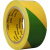 适配黄绿双色pvc贴扁铁接地2/4cm厘米地面标线警戒线 宽80mm*33米/卷