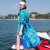 梵卡丹迪（VANCDODY）防晒服女长款轻薄连帽透气夏季过膝洋气时尚外套皮肤衣防嗮服 绿色 L (120一140斤左右)