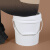 级塑料桶圆桶带盖密封水桶油漆桶空桶小白桶5/20/25L升kg公斤 4L白色塑料桶