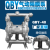 QBY15/20/25/40铝合金气动隔膜泵铸铁不锈钢耐腐蚀抽胶泵工程 25工程塑料/PP+F46膜片