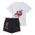 阿迪达斯（Adidas）三叶草儿童运动套装圆领短袖T恤米奇图案短裤彩色夏季2 彩色 3-4岁