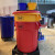圆形塑料桶储物桶带盖大号垃圾桶户外小区物业塑料环卫桶加厚 特厚75升红（配盖子）