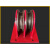 定制适用适用国标起重天轮地轮定滑轮饼钢丝绳导向轮轴承钢轮固定式滑轮组 0.5T双轮地轮(直径80)