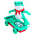 京悠雨网红电动青蛙特技滑板车自动翻滚不会倒旋转儿童玩具蜘蛛侠不倒翁 滑板青蛙(红色)+螺丝刀+充电电