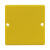 装修工地86型线盒盖板底盒盖暗盒保护盖电线盒开关插座暗装盖板 黄色68mm无字盖板（上螺丝）500个