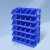 米奇特工（Agents mickey）加厚斜口塑料盒组合式零件盒物料盒组立元件盒螺丝盒工具盒 X2(蓝)250*150*120MM