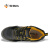 希玛D16002-2防砸耐油安全鞋 进口头层软压花牛皮新型透气劳保鞋 黑色 45 