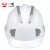 LISM印字 三筋安全帽工地国标加厚透气施工建筑工程领导头盔劳保定制L 白色 V型透气