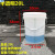 量桶20升 大容量桶带盖有刻度抹布美容院浸泡用尿桶10L透 20L半透明刻度桶（1个）