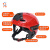 予界 水域救援头盔 消防专用ABS材质救生头盔 半盔带导轨带墨鱼支架红色