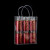 庄太太【35*30*13cm】PVC塑料透明手提袋礼品袋50个小礼物包装袋手拎袋子ZTT-9324B
