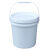 加厚食品级塑料桶圆桶带盖大口径化工密封腌咸菜塑料桶5L公斤25升 35L白色铁提手塑料桶