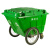 手推垃圾车400升环卫大容量带轮户外大号垃圾桶保洁清运车清洁车 400升白色(无盖)