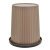 兰诗（LAUTEE）FH-1274 清洁收纳桶办公室垃圾纸篓杂物桶垃圾桶   竖纹大号 颜色随机