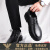 AEXP阿玛EA7XP尼旗舰休闲皮鞋男春夏季透气厚底男士正装商务新款 黑色镂空款X8816-1 44