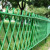 德威狮 不锈钢仿竹护栏  户外公园篱笆栅栏草坪园林绿化带防腐围栏公园景区竹节栏杆 绿色高100cm 单位：组