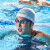 SWANS泳镜日本进口防水防雾高清无胶圈女镀膜游泳镜专业竞速男SR7M黑红
