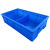 英达斯贝克 分格零件盒塑料加厚多格箱螺丝分类五金配件工具箱物料分类长方形 2格蓝 355*200*85mm