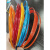 塑钢PET彩色透明打包带塑胶带编织带条黄红蓝绿紫白绿手工适用包 光面宽5mm厚1.2mm红色 10公斤