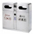 不锈钢户外分类垃圾桶箱不可物业售楼地铁环保室内外果皮双筒 A-163B(505*305*605mm)