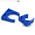 联塑蓝色PVC  塑料 UPVC管夹 U型管卡 马鞍 鞍型管夹 管扣 32mm