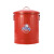 金属垃圾桶铁皮厨房客厅杂物收纳桶套装带盖圆桶 浅蓝 10L 直径24.5*总高32cm