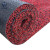 正奇谊 pvc丝圈地毯 塑料地垫防滑入户进门脚踏垫  14mm厚 黑红色  120*150cm