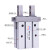 手指气缸夹爪mhz2-16D20D25D10D32D气动机械手配件夹子平行夹气爪 藕色 基本款 MHZ2-32D