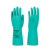 兰浪SR110植绒丁腈防化手套 加厚耐磨耐酸碱化工实验室工业防护手套 L码 5双