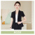 景琳小个子西装外套女夏季薄款短袖正装套裙韩版洋气时尚职业西服套装 单件黑色西装 S（80-89斤）