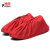 普舍（PUTSCHE）透气网布鞋套 加厚防滑底耐磨学校机房样板间防尘鞋套 红色 