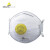 代尔塔DELTAPLUS P3P2防护口罩一次性防尘防粉尘防油烟防雾霾口罩 104006欧标P2带呼吸阀（10只/盒） 