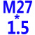 国标机用丝攻M16M18M20M22M24*2*1.5*1*1.25*0.5细牙机用丝锥M2 白色 M27*1.5