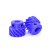 蓝色尼龙斜齿轮 13齿15齿20齿 塑料交错螺旋齿轮 45度斜齿轮 注意尼龙斜齿轮都是单个的价格