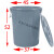 适用上海垃圾分类垃圾桶大号干垃圾湿垃圾户外圆形咖啡色棕色厨房物业 银灰色60升有盖