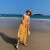 右客海边度假沙滩裙子女夏季油画感吊带裙修身显瘦印花无袖连衣裙三亚 L